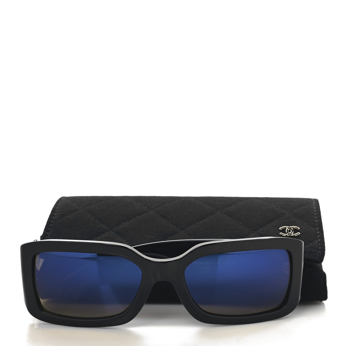 Acetate Polarized Rectangle Sunglasses 5526 Black