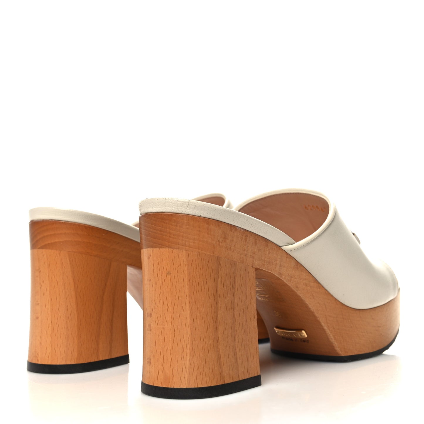 Granada Kid Houdan Platform Slide Sandals 36.5 Mystic White
