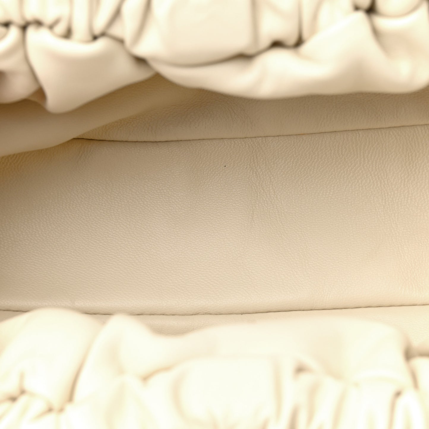 Lambskin Mini Cloud Clutch Pearl