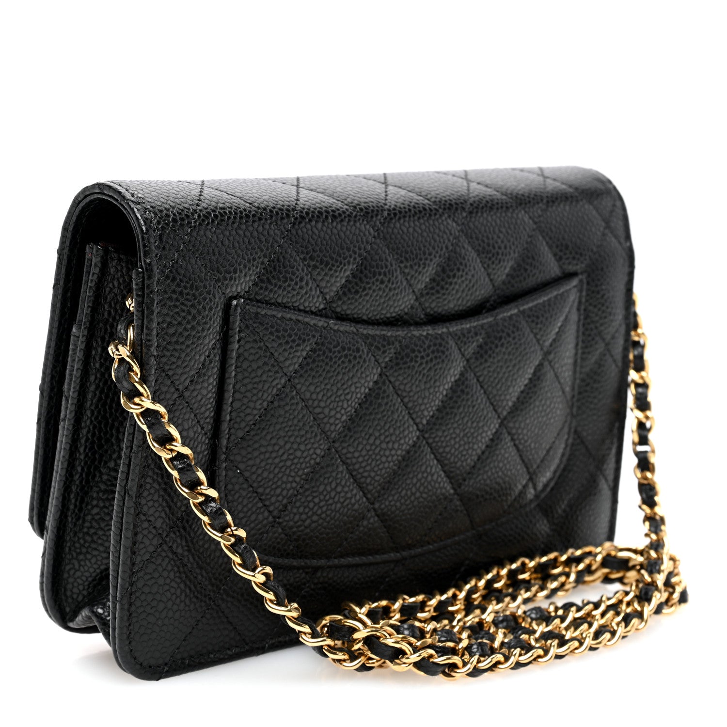 Chanel Caviar Quilted Wallet on Chain WOC Black 2 of 11