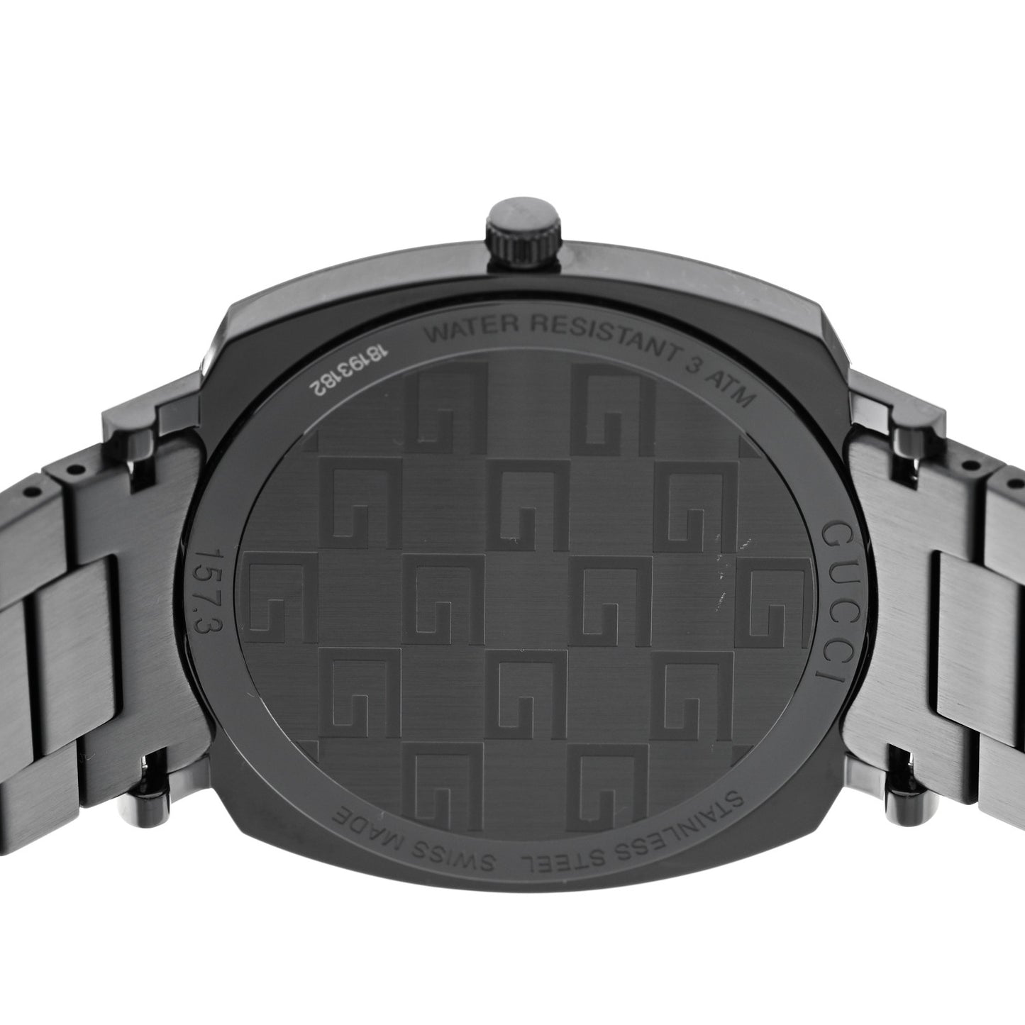 PVD Stainless Steel 38mm Grip Quartz Watch Black