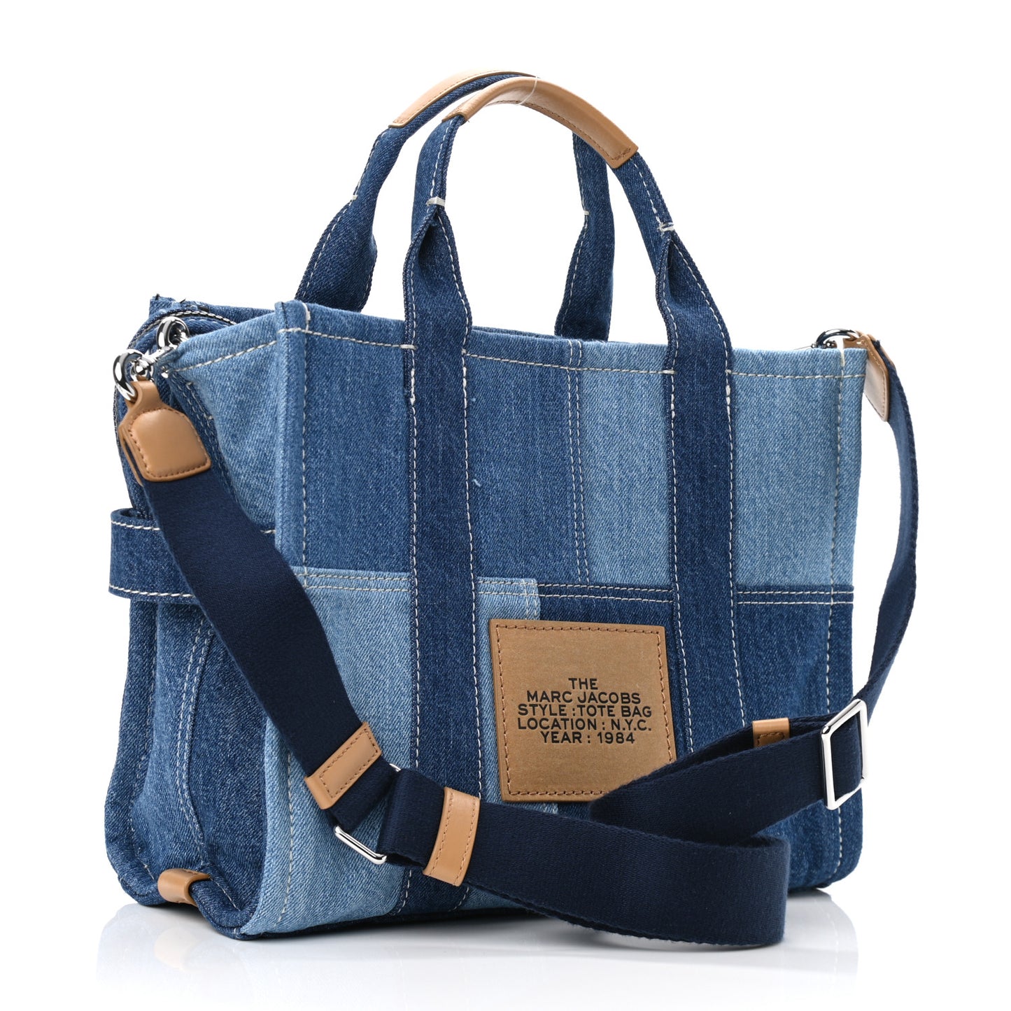 Denim Canvas Medium The Tote Bag Blue