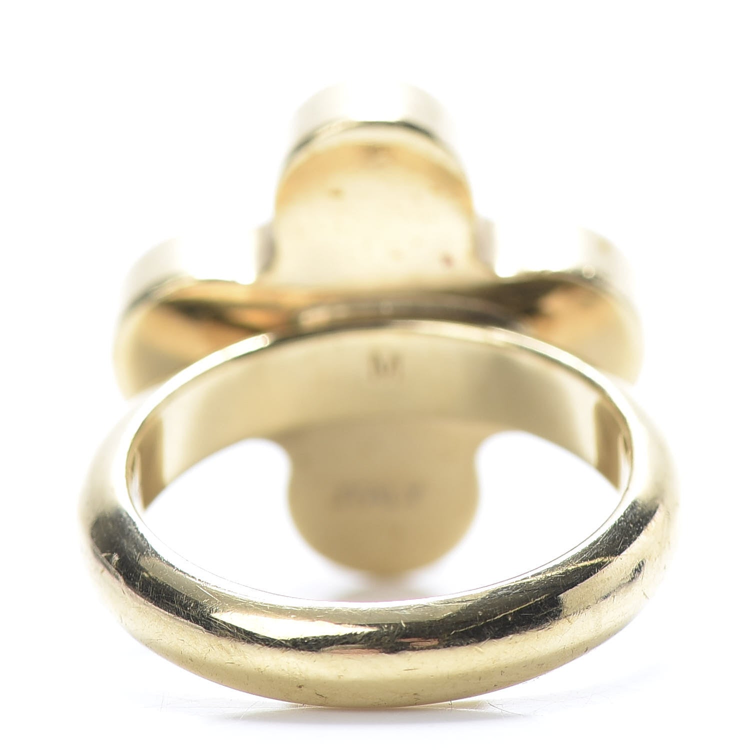 Louis Vuitton Crystal Love Letters Timeless Ring Gold M 6.5 4 of 8