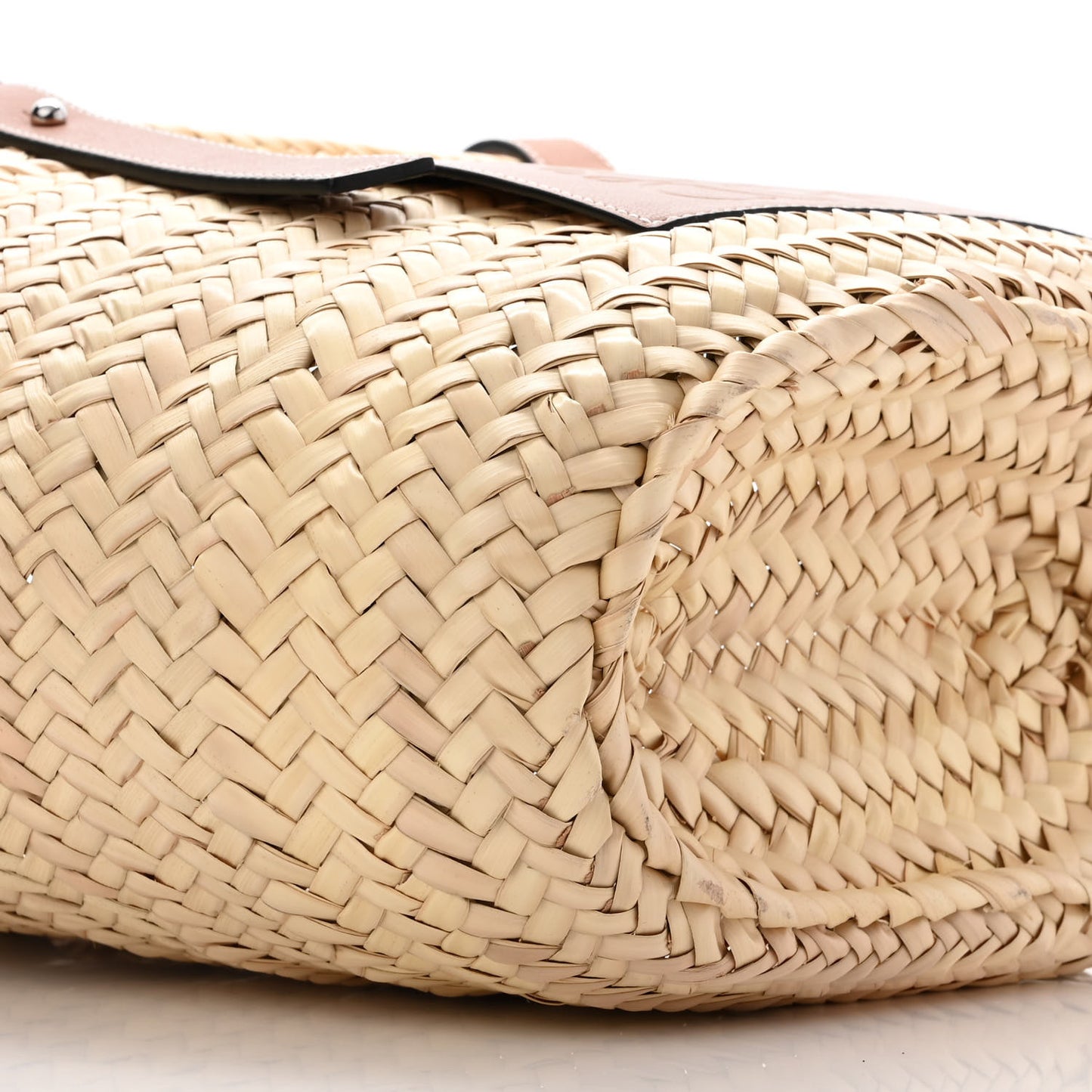 Raffia Basket Tote Bag Natural Tan