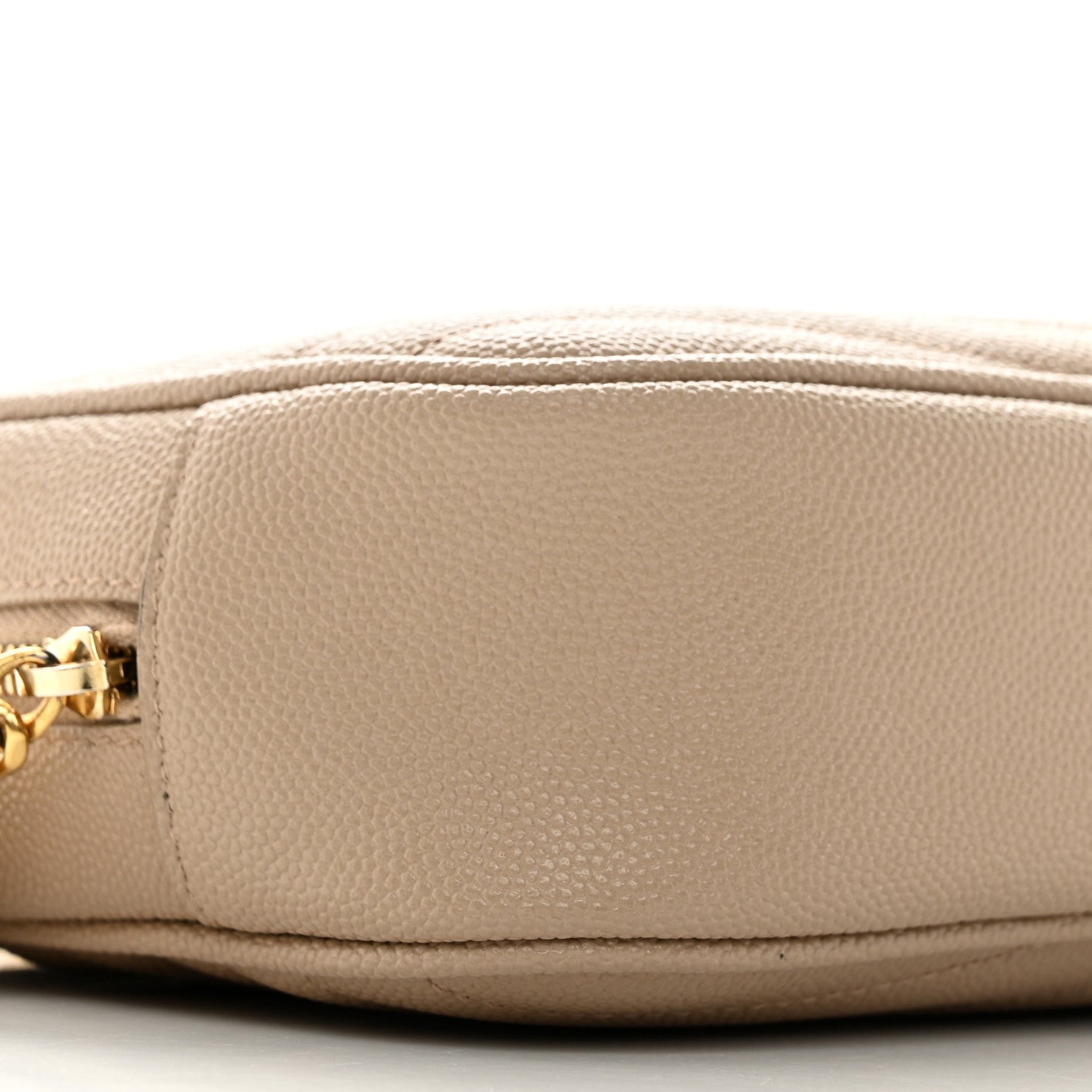 Saint Laurent Grain De Poudre Matelasse Monogram Mini Lou Camera Bag Dark Beige 9 of 12