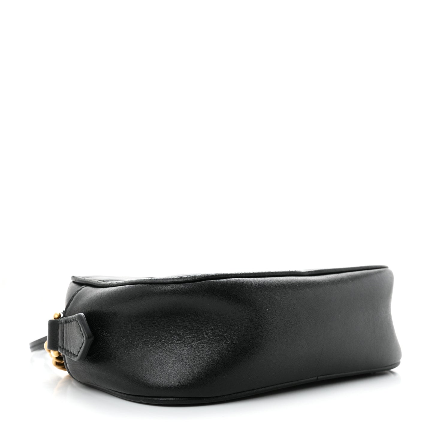 Calfskin Matelasse Mini GG Marmont Chain Shoulder Bag Black