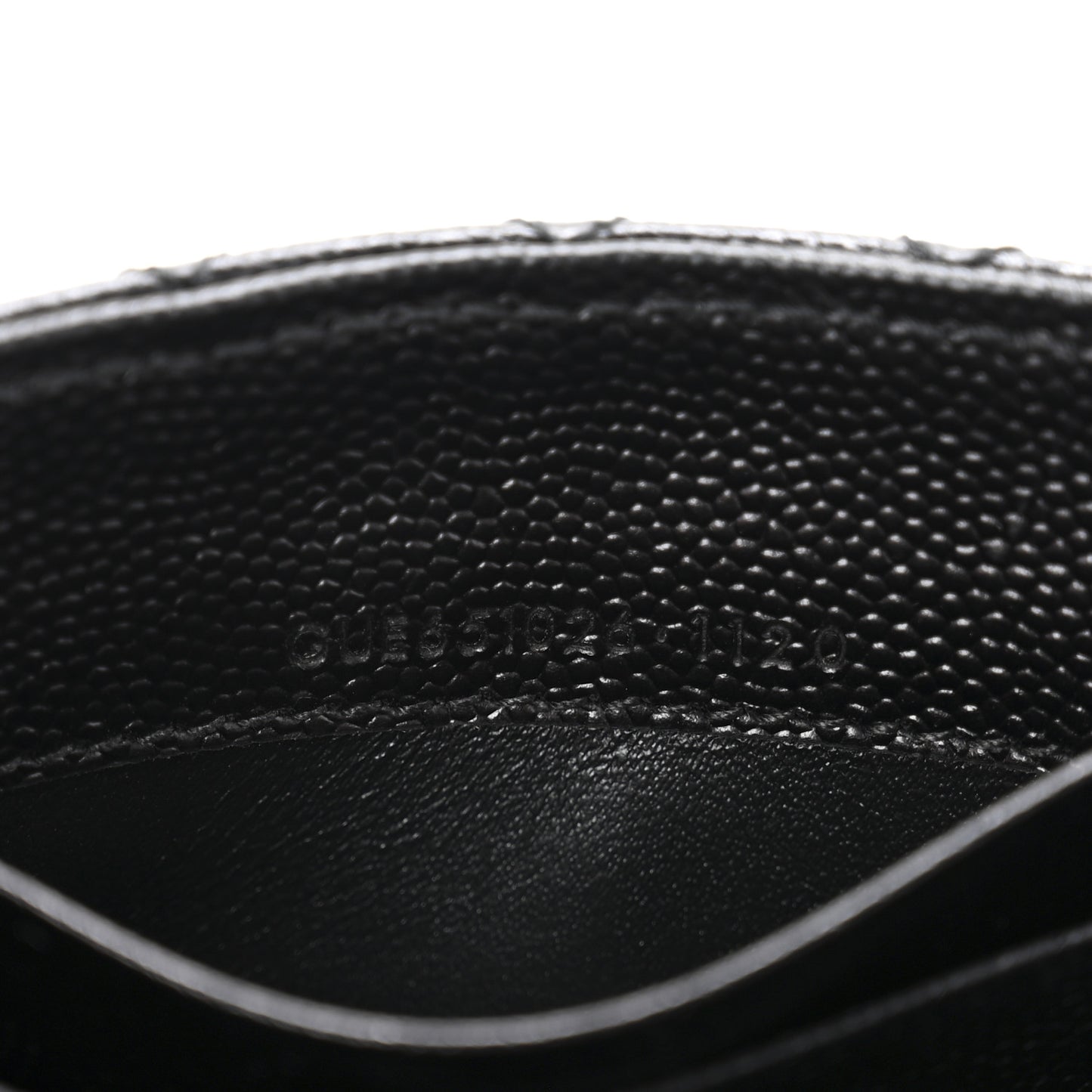 Grain De Poudre Textured Mixed Matelasse Triquilt Small Monogram Envelope Wallet Black