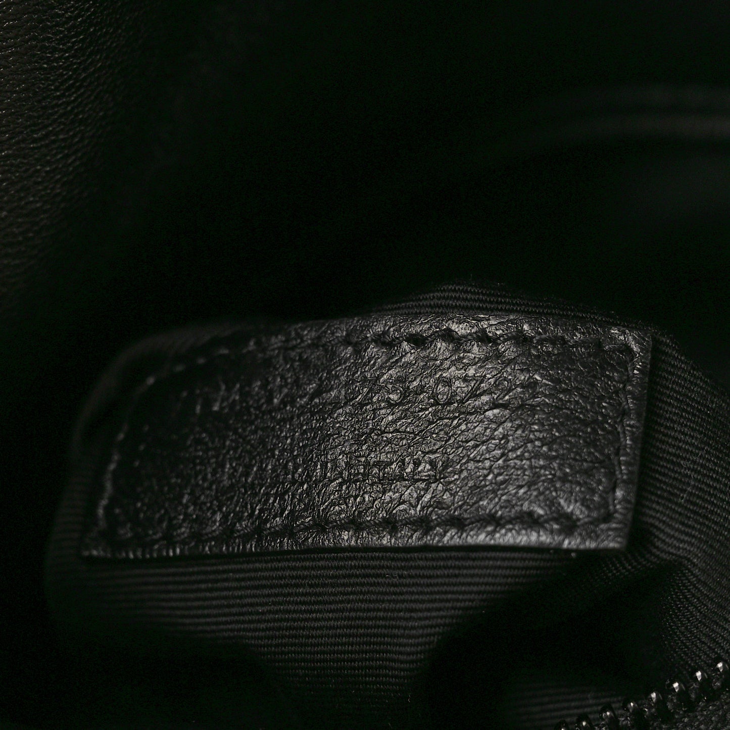 Lambskin Quilted Monogram Monochrome Medium Loulou Puffer Chain Satchel Black