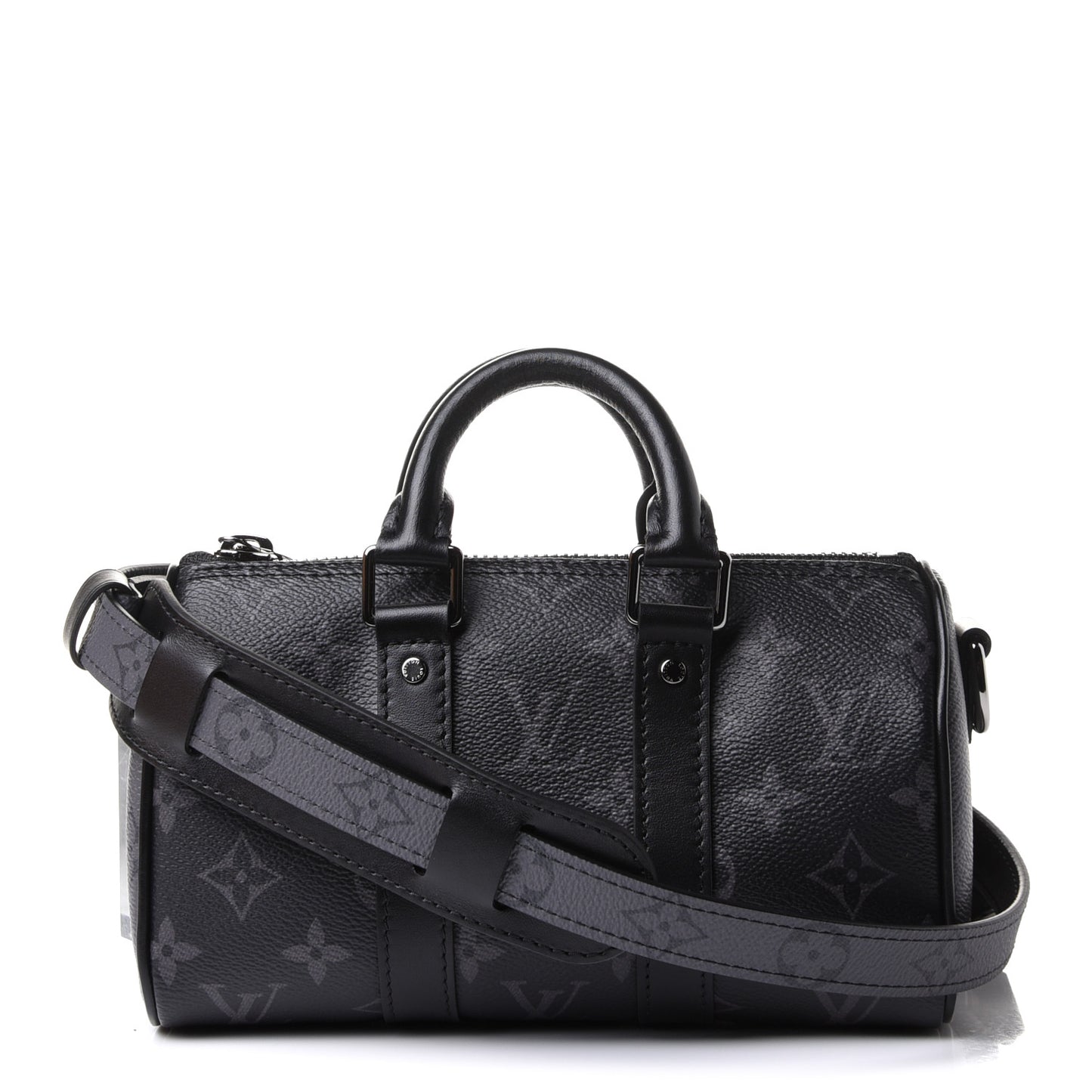 Reverse Monogram Eclipse Keepall XS Black