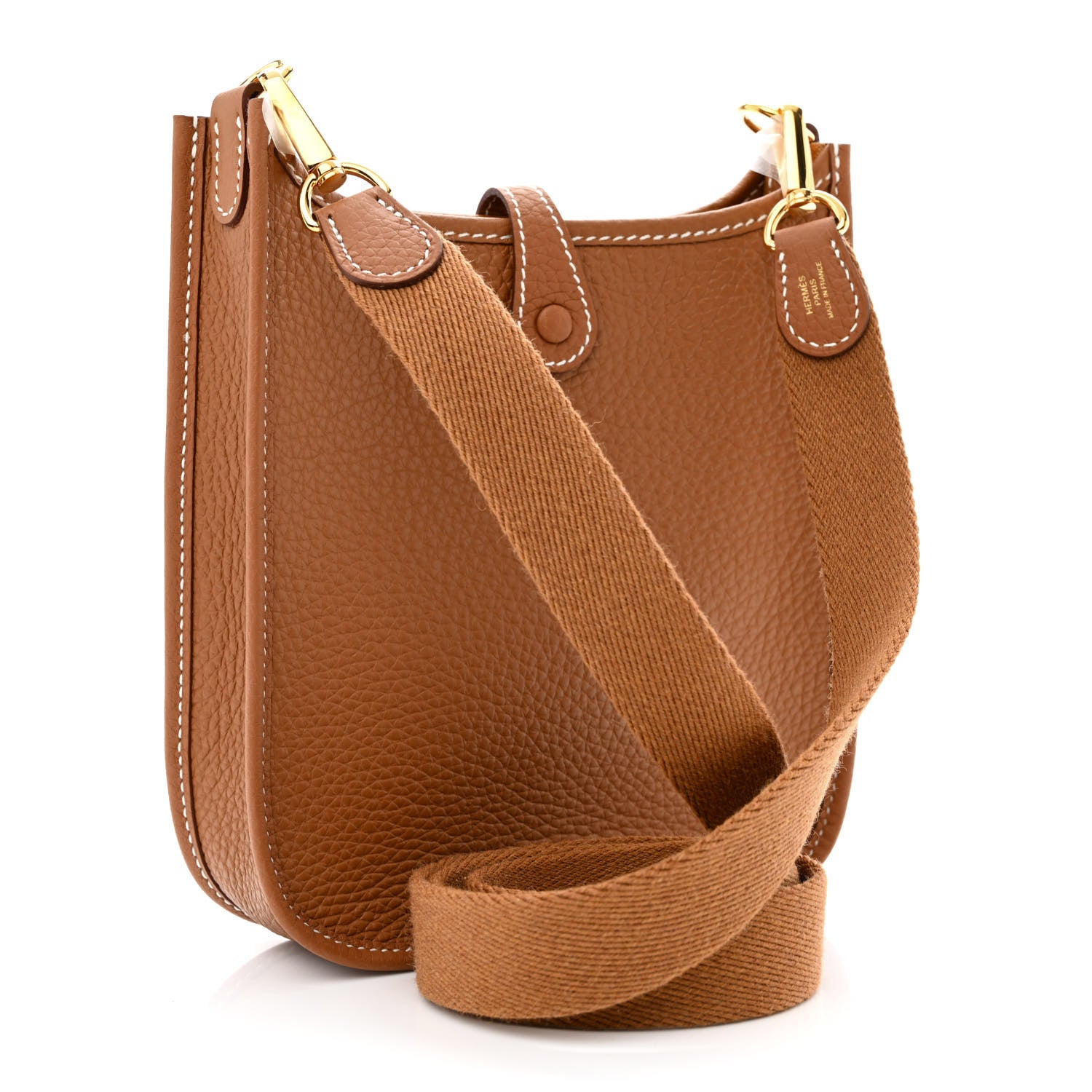 Hermes Taurillon Clemence Evelyne TPM Gold 3 of 11