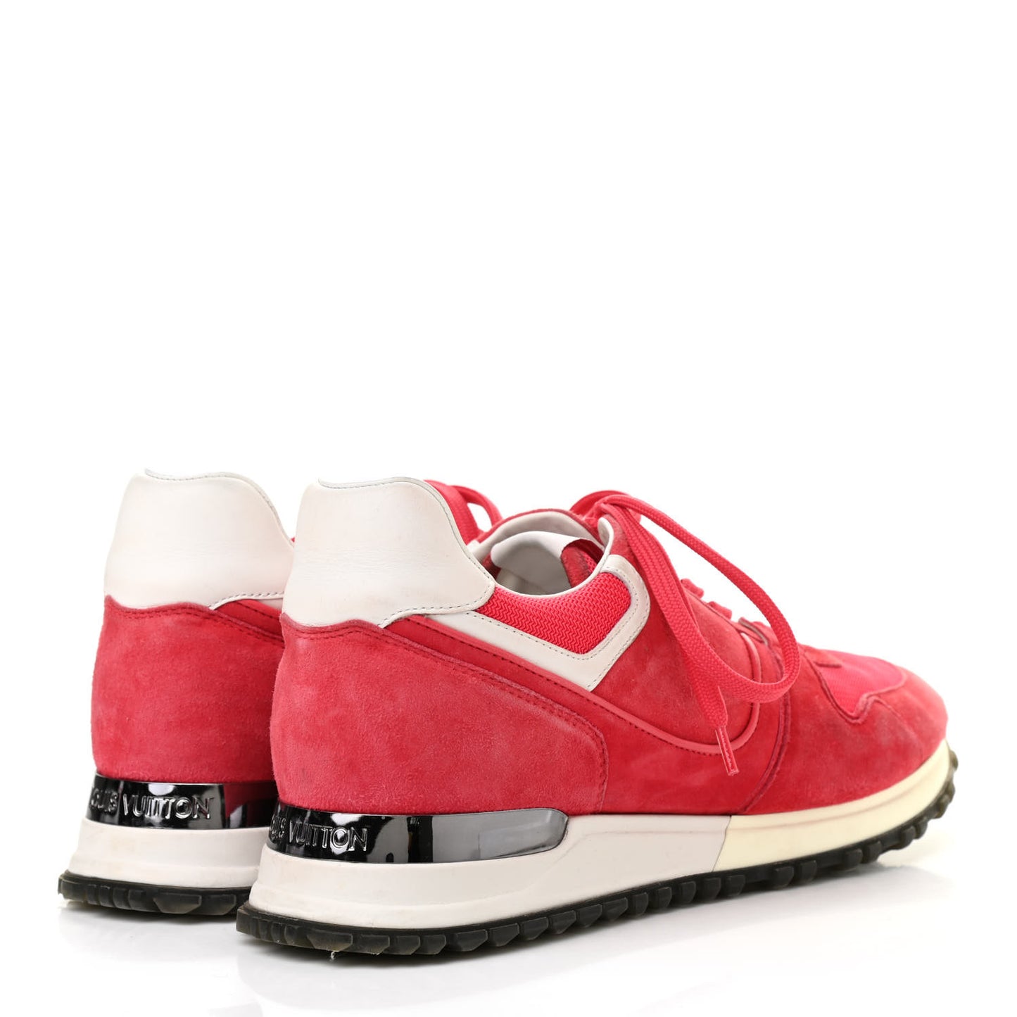 Suede Calfskin Run Away Sneakers 36.5 Red