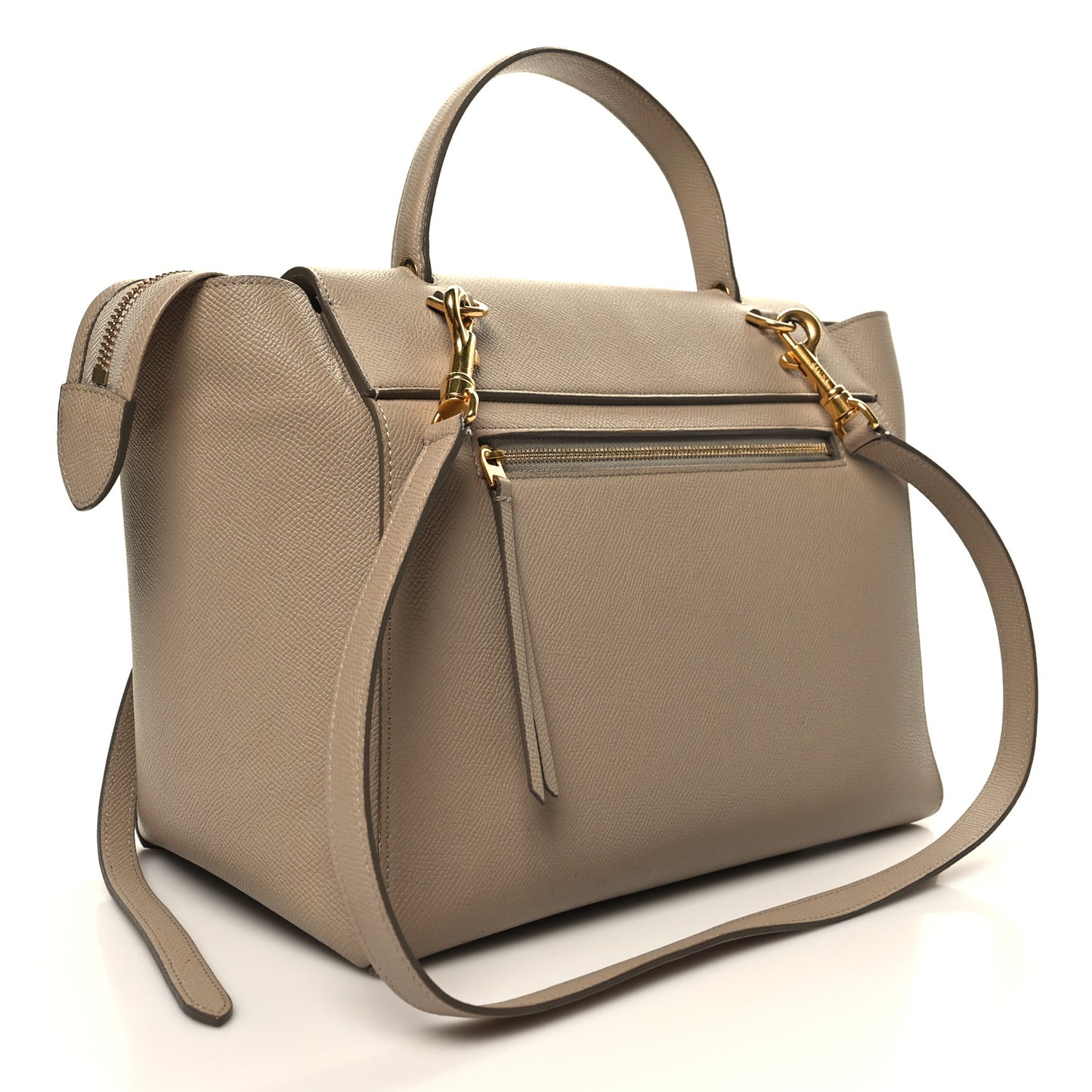 Grained Calfskin Mini Belt Bag Light Taupe