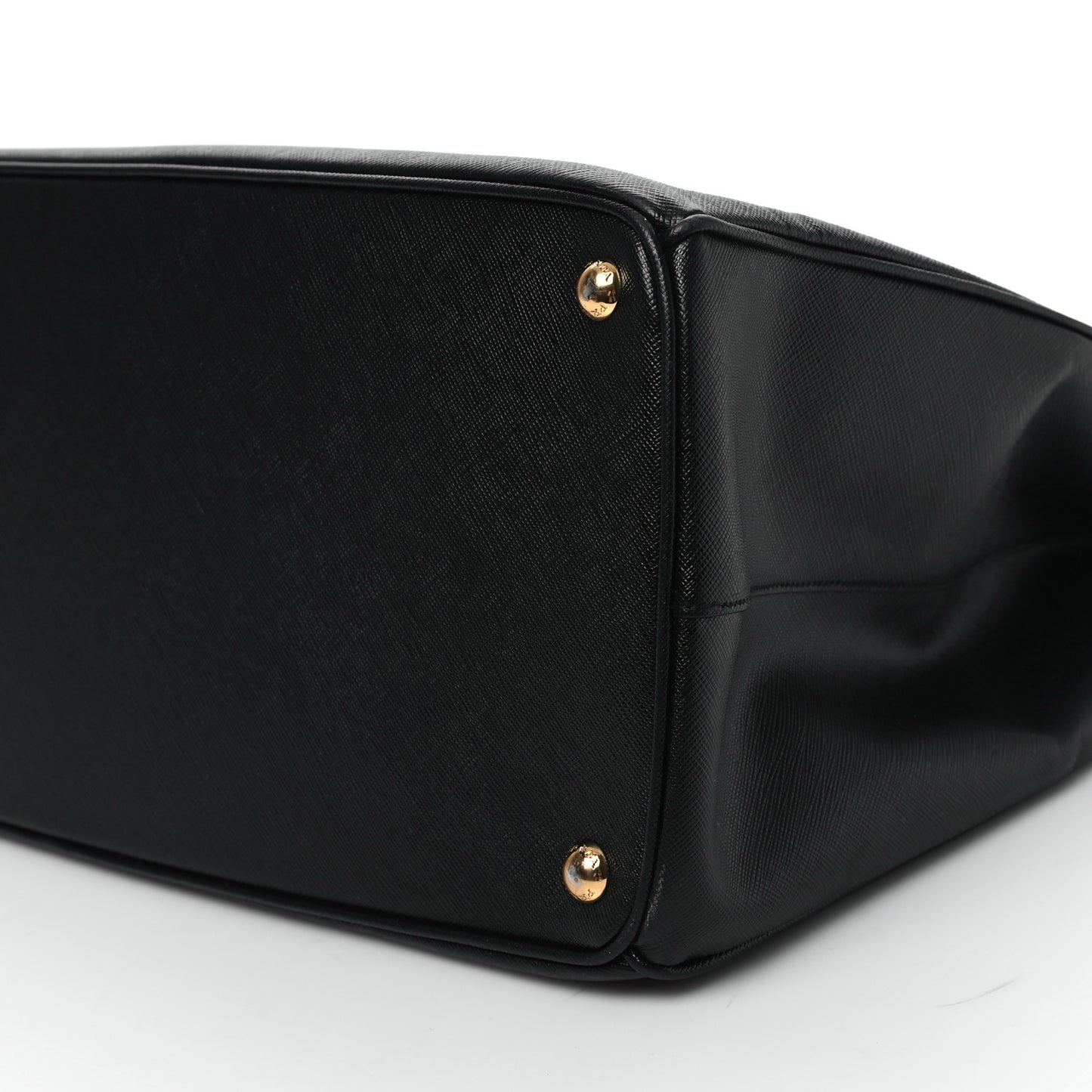 Saffiano Large Galleria Double Zip Tote Black
