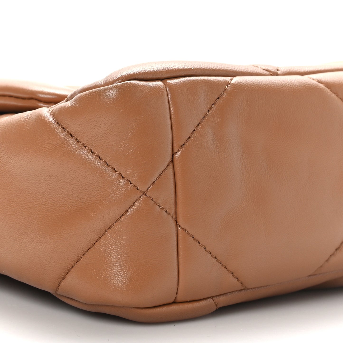 Lambskin Quilted Medium Chanel 19 Flap Brown