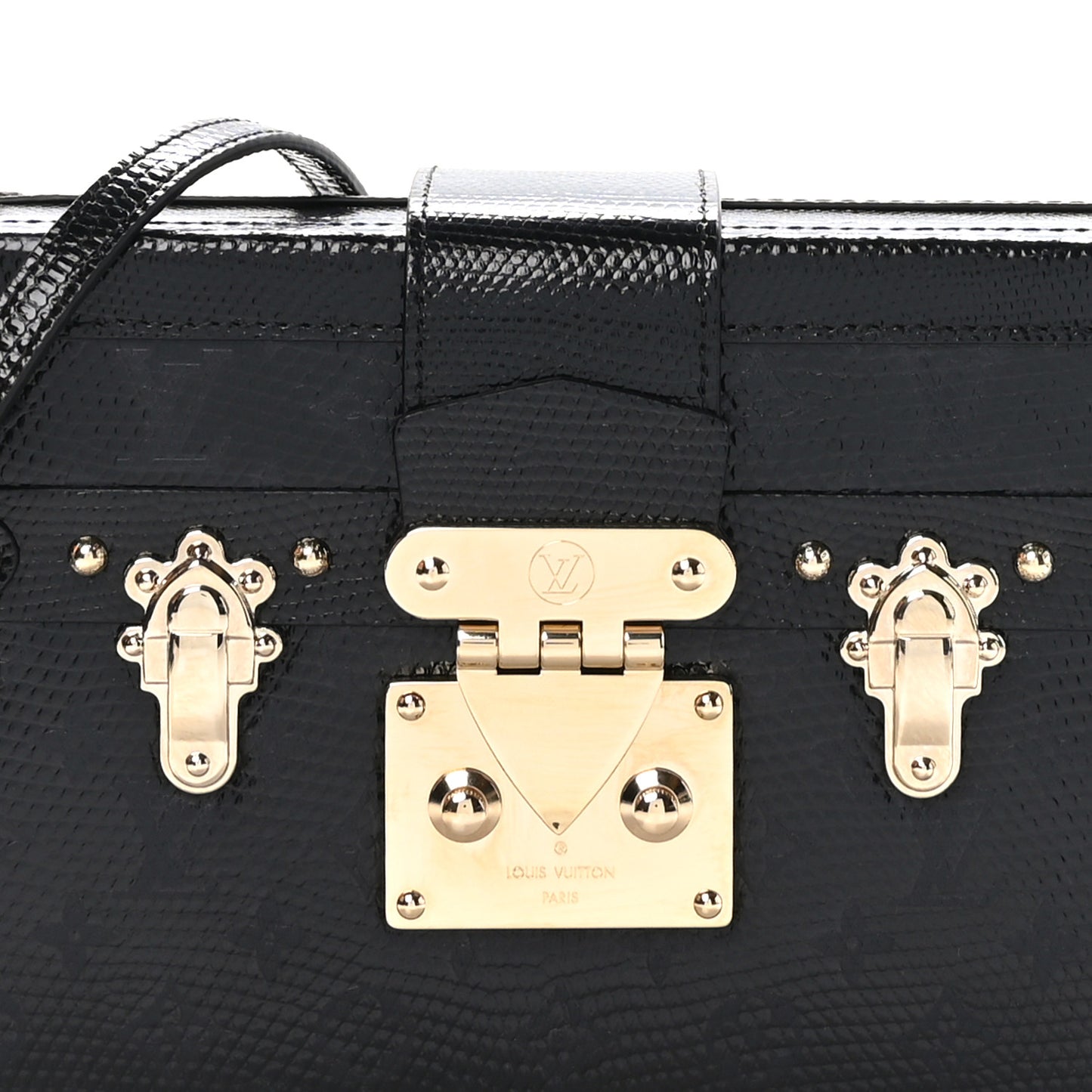 Lizard Petite Malle Black