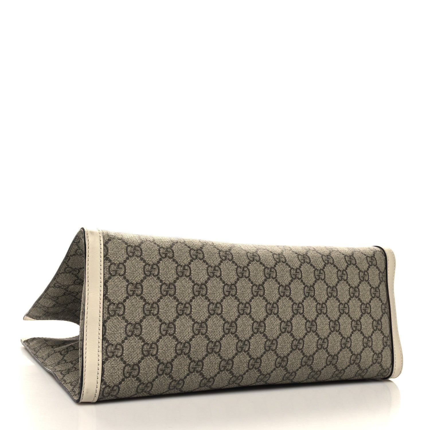 Gucci GG Supreme Monogram Medium Padlock Tote White 4 of 12