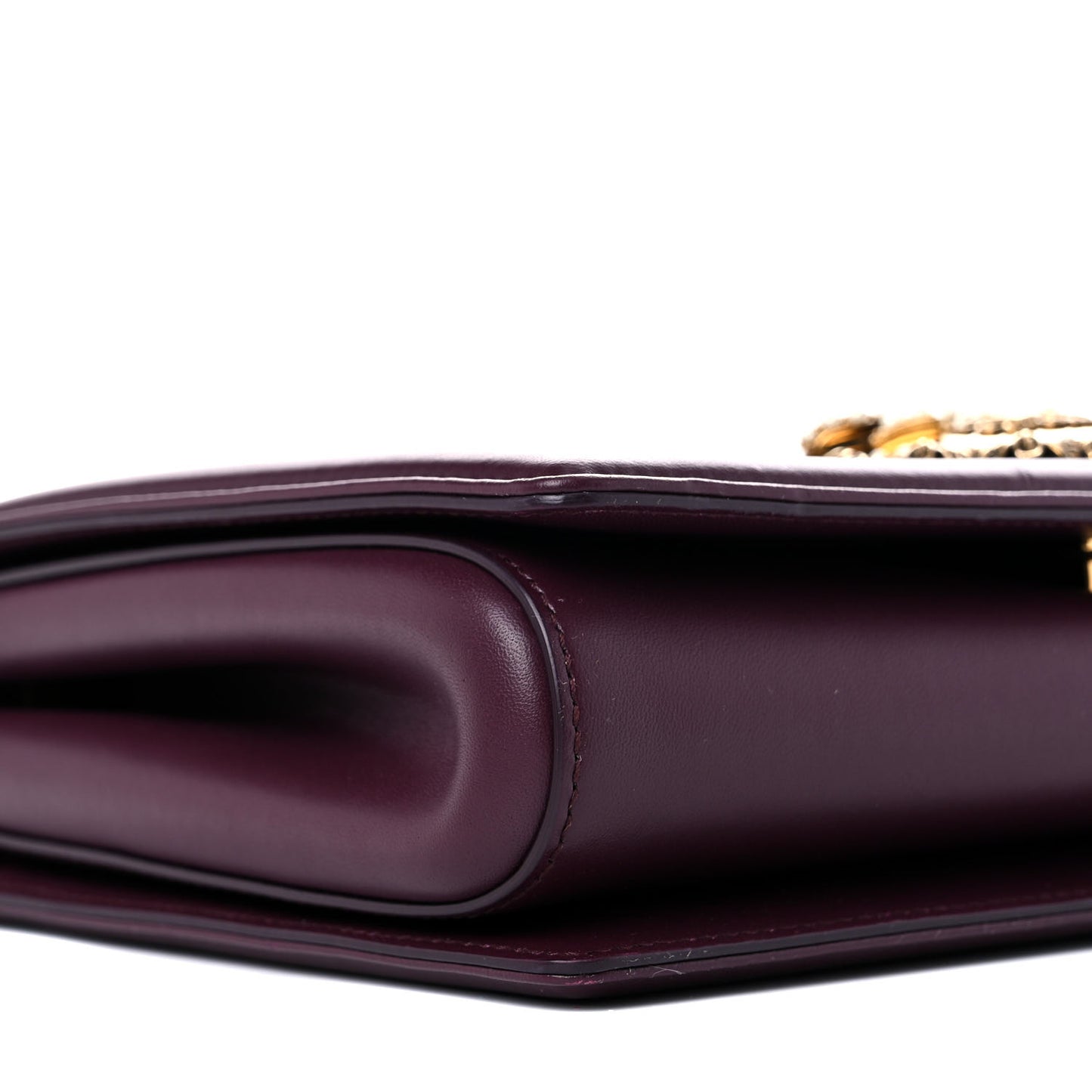 Calfskin Large Devotion Bag Burgundy