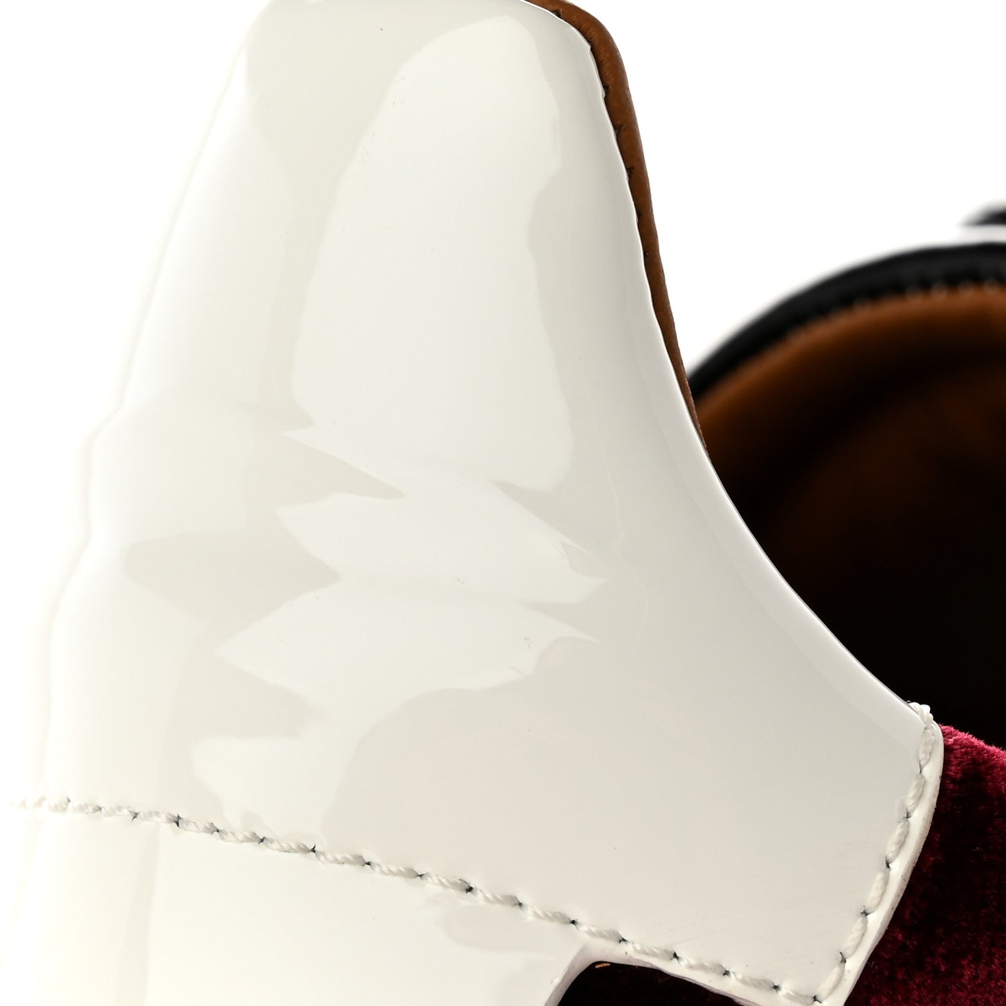 Velvet Lizard Effect Diamond F Low Top Sneaker 38.5 Burgundy Black Beige