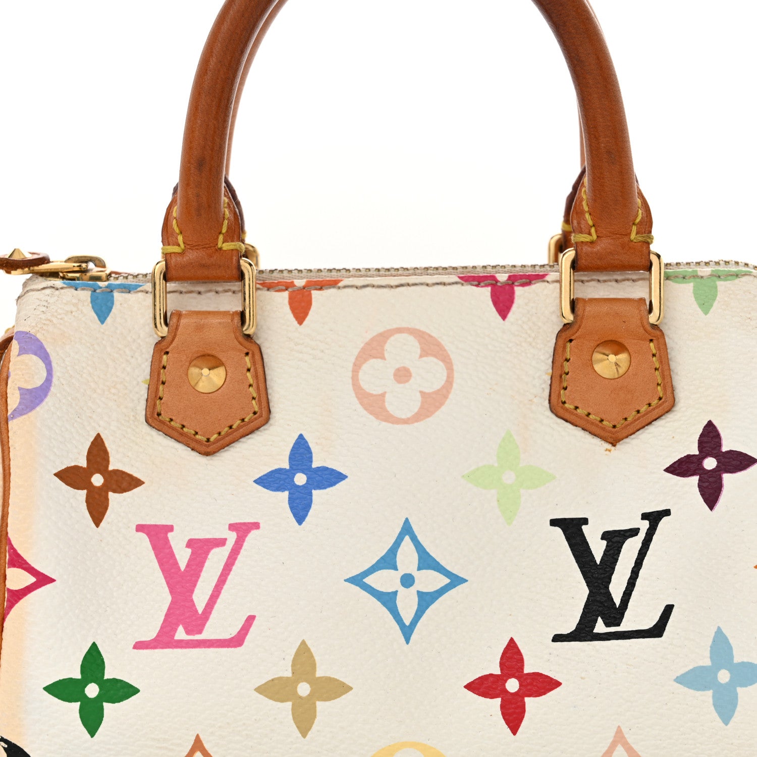 Louis Vuitton Monogram Multicolor Mini Sac HL Speedy White 7 of 14