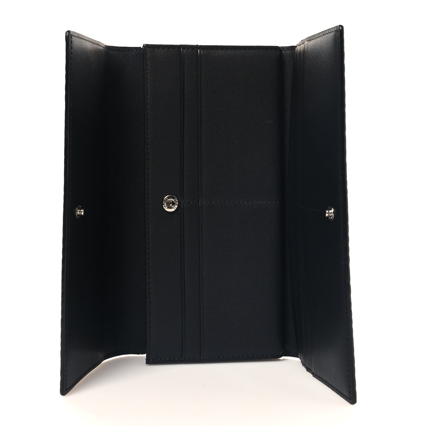 Visetos Large Tri-Fold Flap Wallet Black