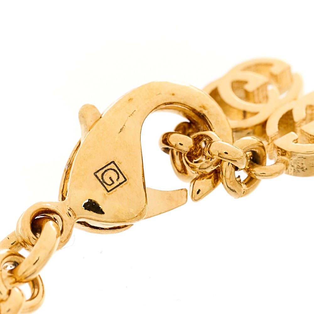 Metal Interlocking G Cupcake Charm Bracelet Gold Multicolor