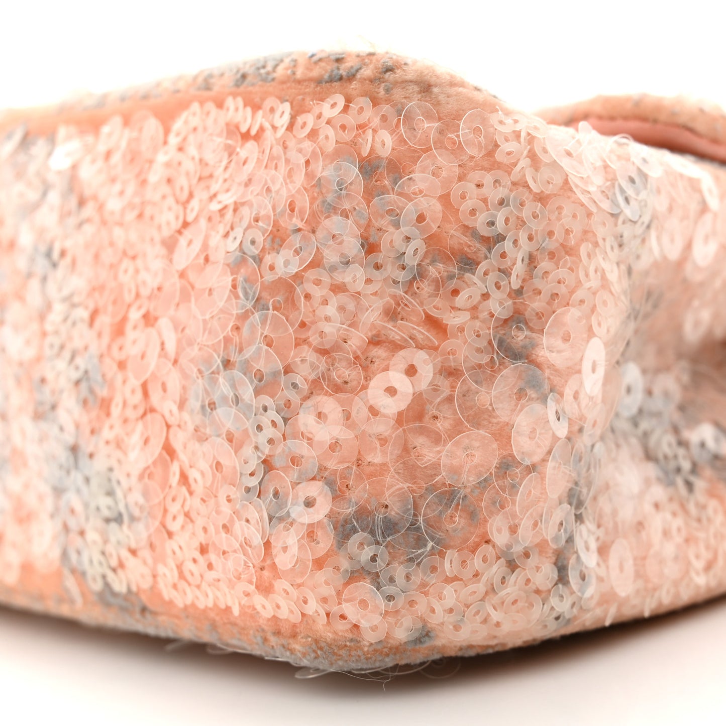 Sequin Mini Flap Light Orange Grey