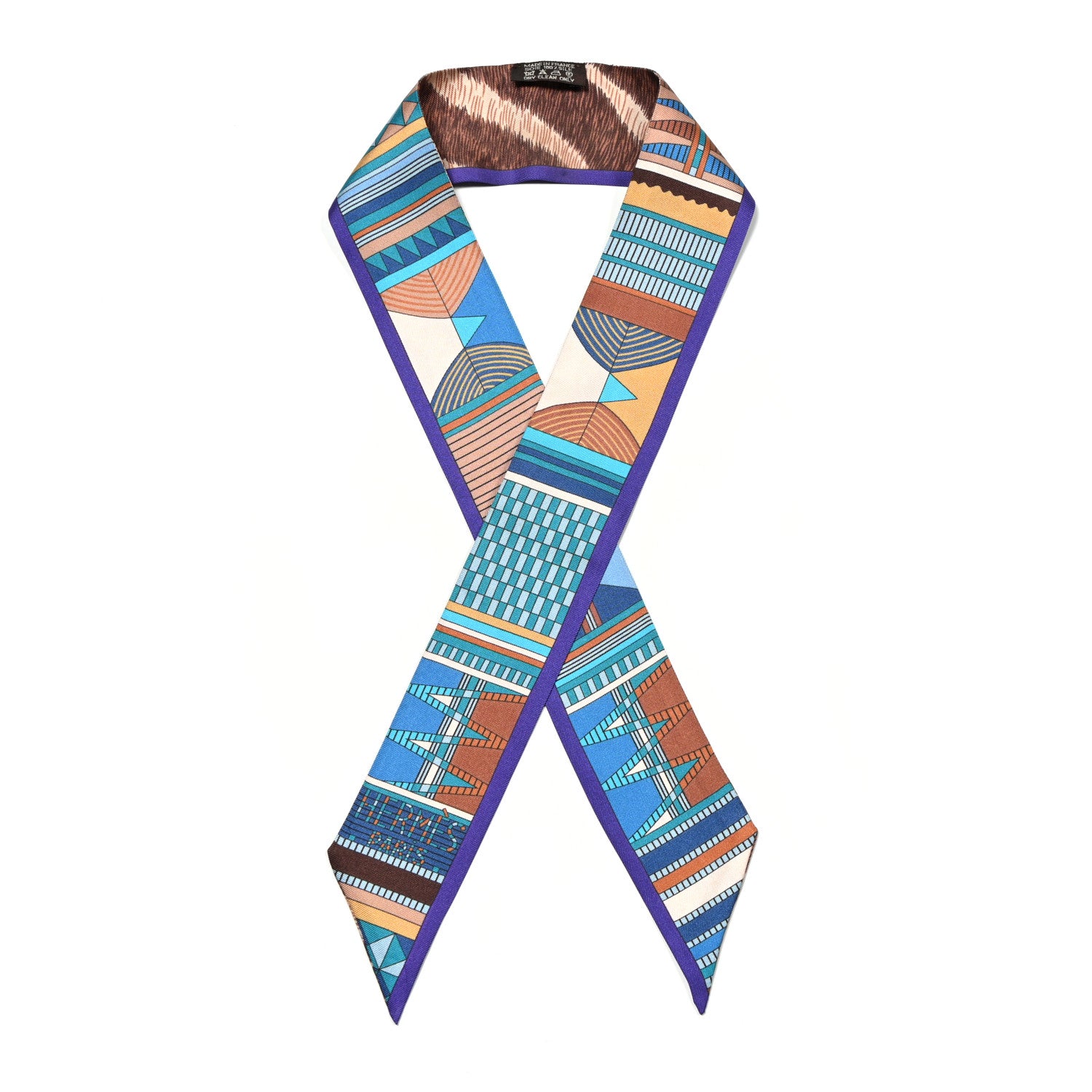 Hermes Silk Pelages et Camouflage Twilly 1 of 4