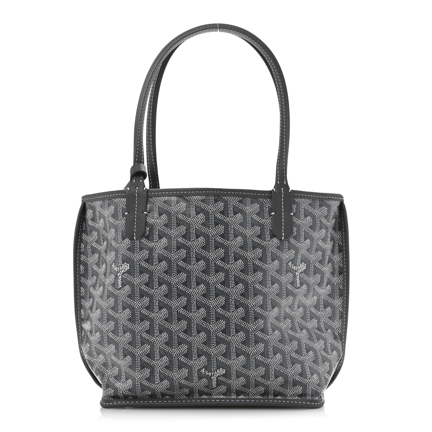 Goyardine Reversible Mini Anjou Grey
