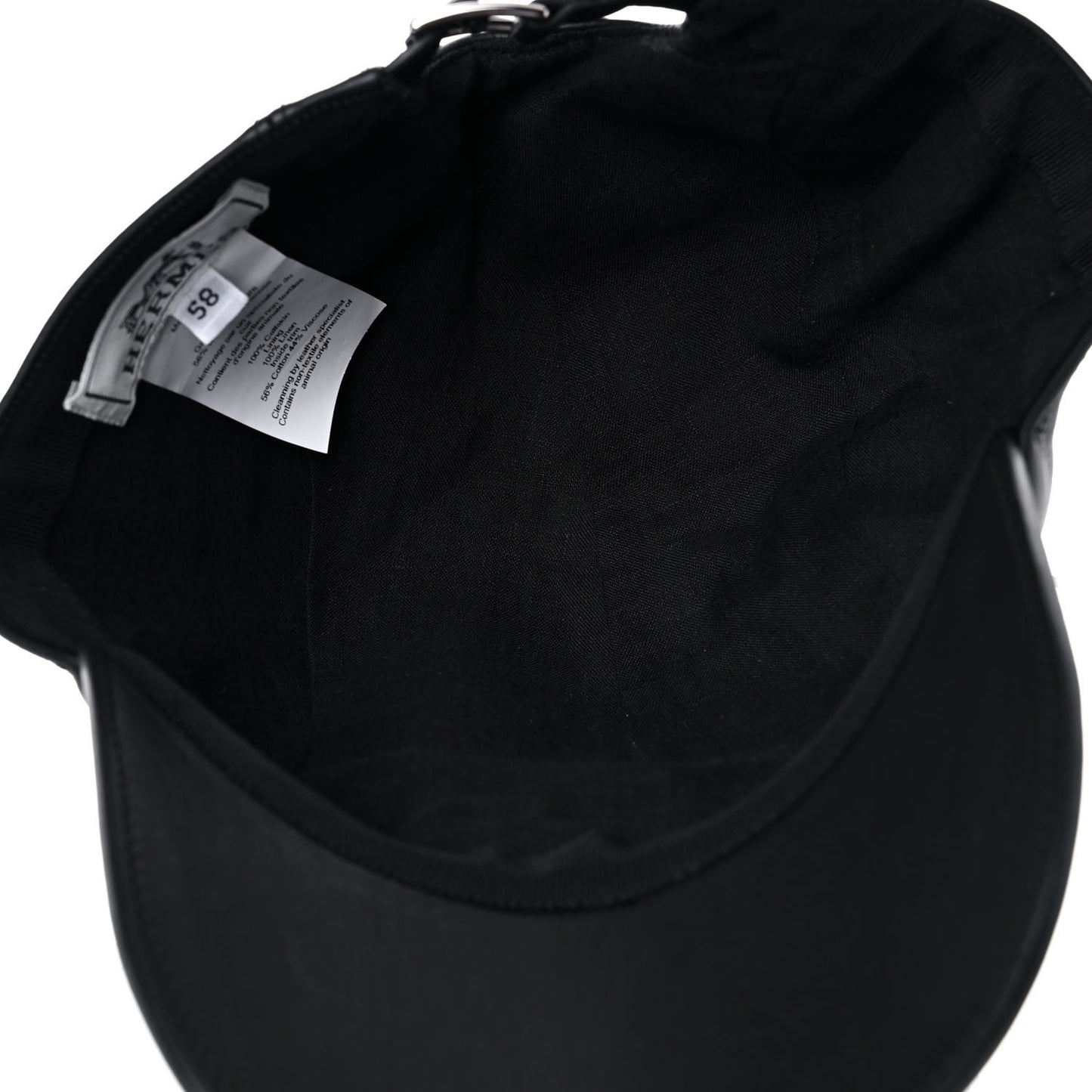 Calfskin Nevada Cap 58 Black