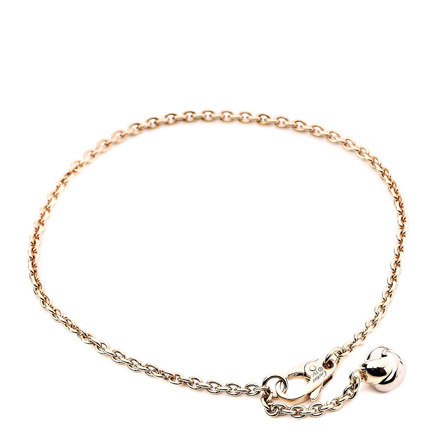 18K Yellow White Pink Gold Trinity Ball Bracelet