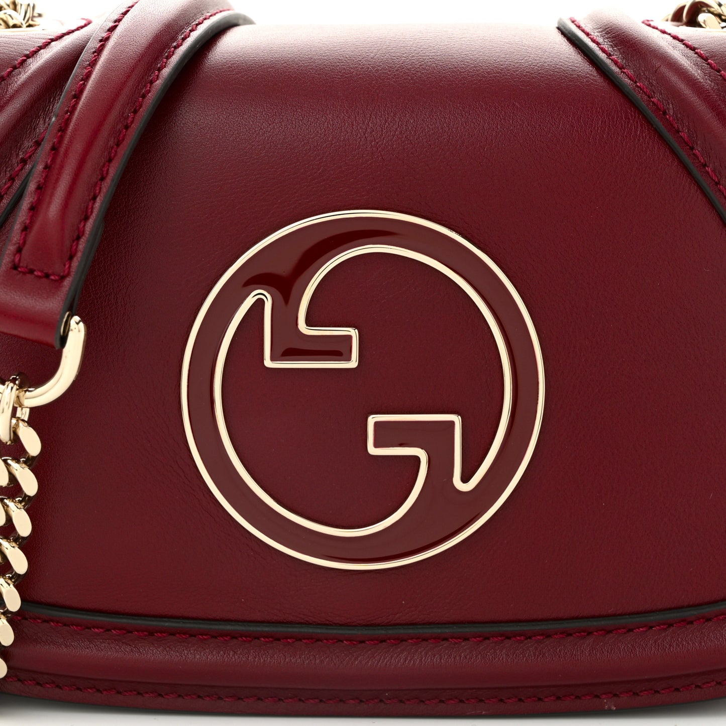Calfskin Blondie Small Shoulder Bag Dark Red