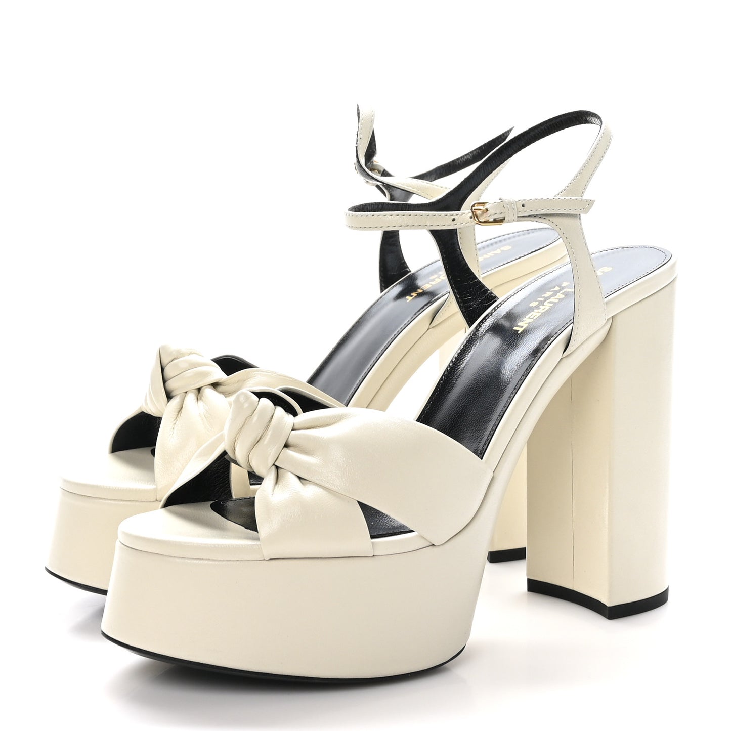 Vendome Bianca 85 Platform Sandals 41 Pearl