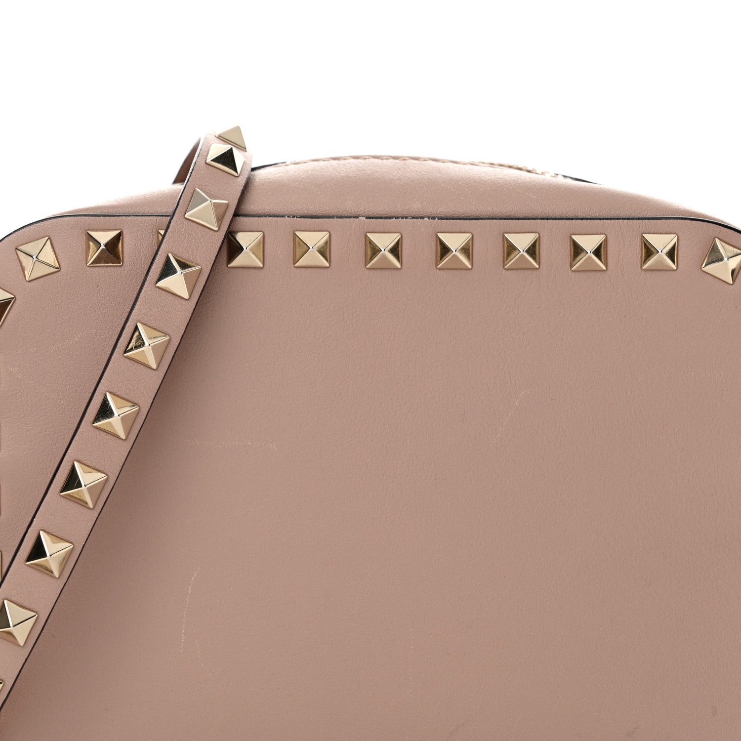 Valentino Garavani Calfskin Rockstud Camera Crossbody Bag Poudre 7 of 11