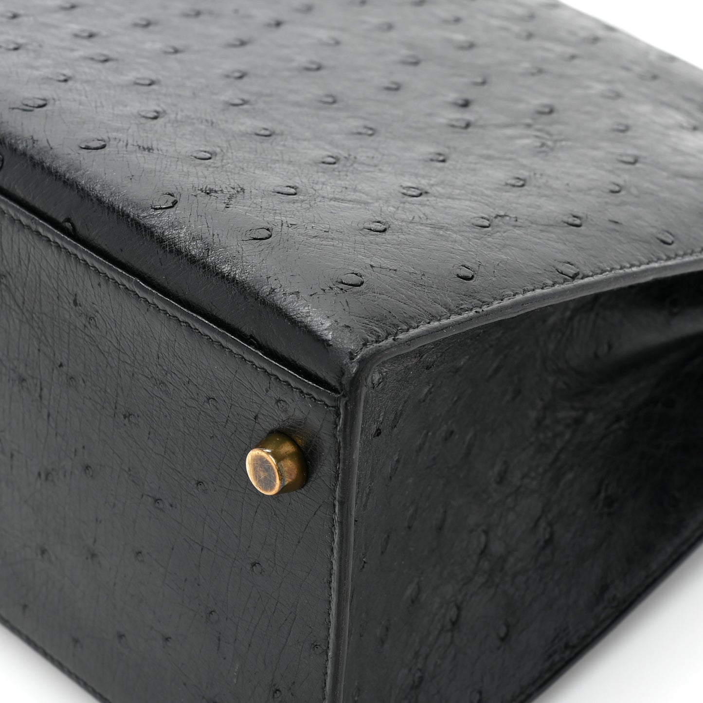 Ostrich Kelly Sellier 28 Black