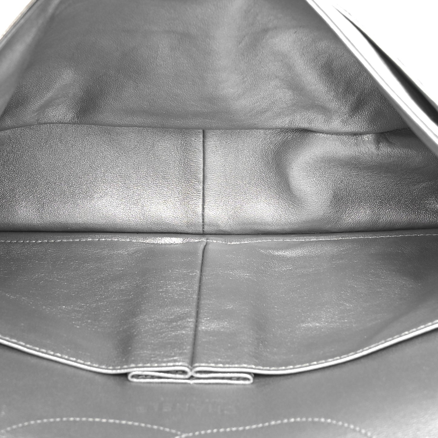 Metallic Aged Calfskin Quilted 2.55 Reissue 227 Flap Silver