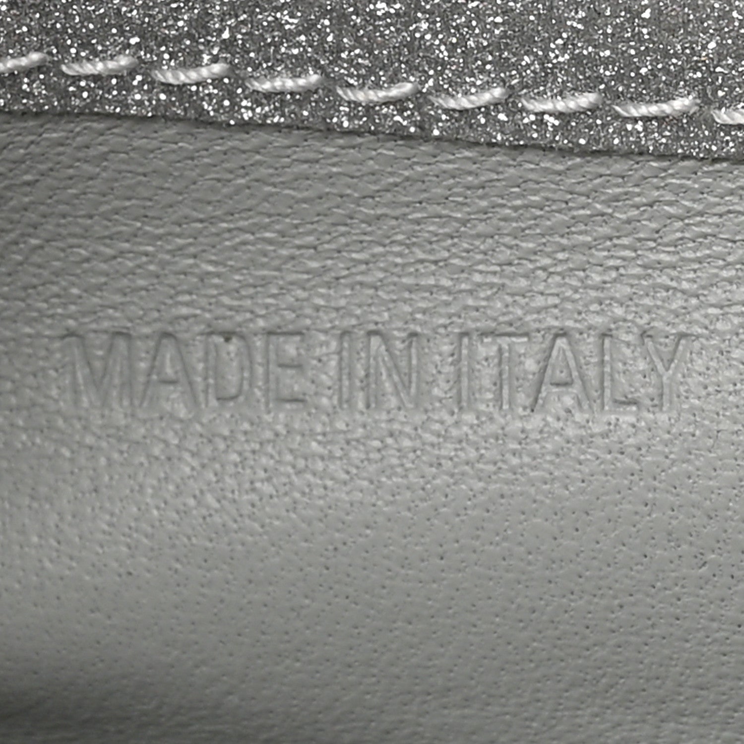 Balenciaga Sparkling Fabric XS Hourglass Wallet On Chain Silver 7 of 17