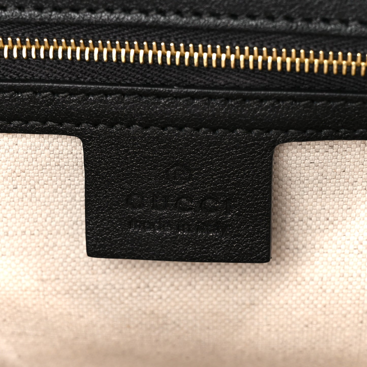 Wonka Grain Calfskin GG Monogram Star Embossed GG Top Handle Bag Black