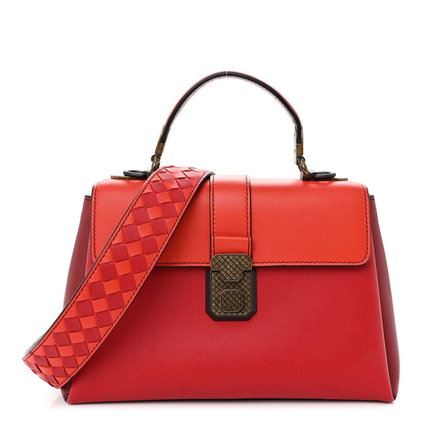 Nappa Small Piazza Bag Red