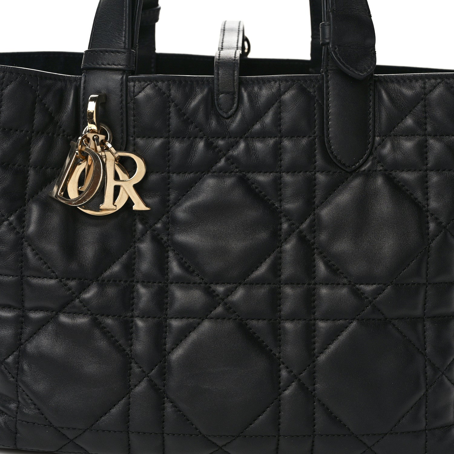 Christian Dior Calfskin Macrocannage Medium Toujours Black 11 of 21