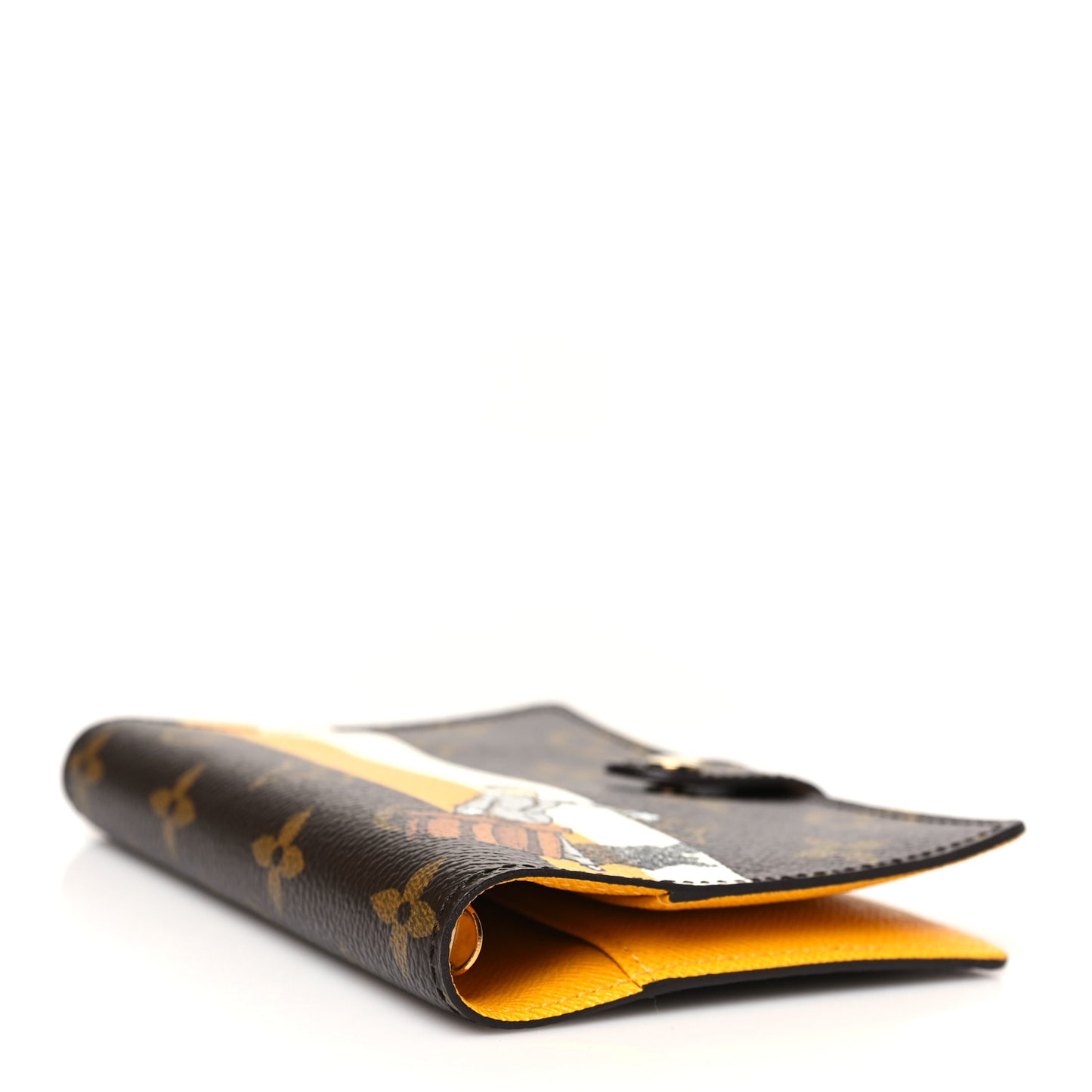 Monogram Groom Small Ring Agenda Cover Yellow