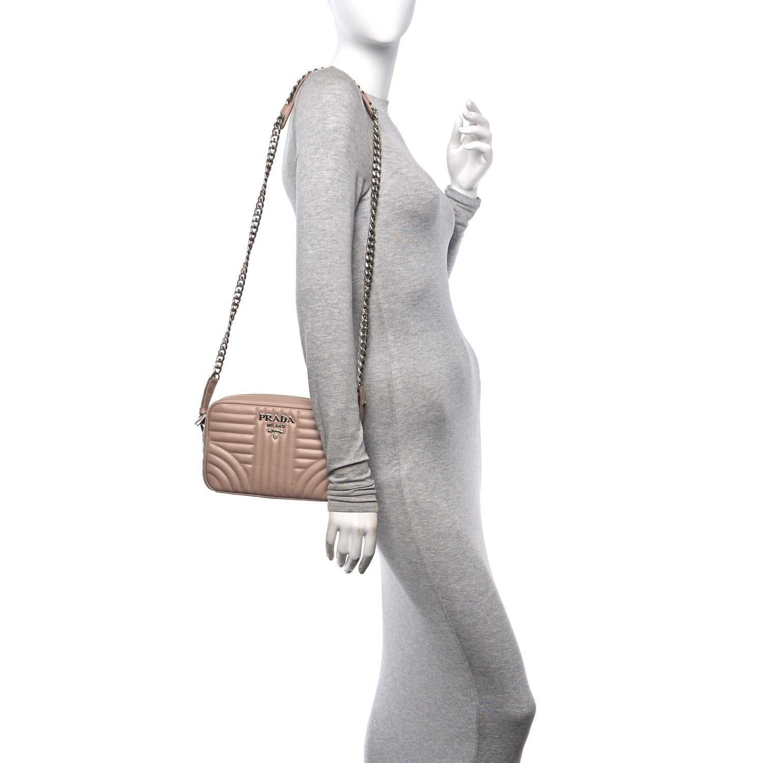 Prada Soft Calfskin Diagramme Camera Bag Cammeo 2 of 9