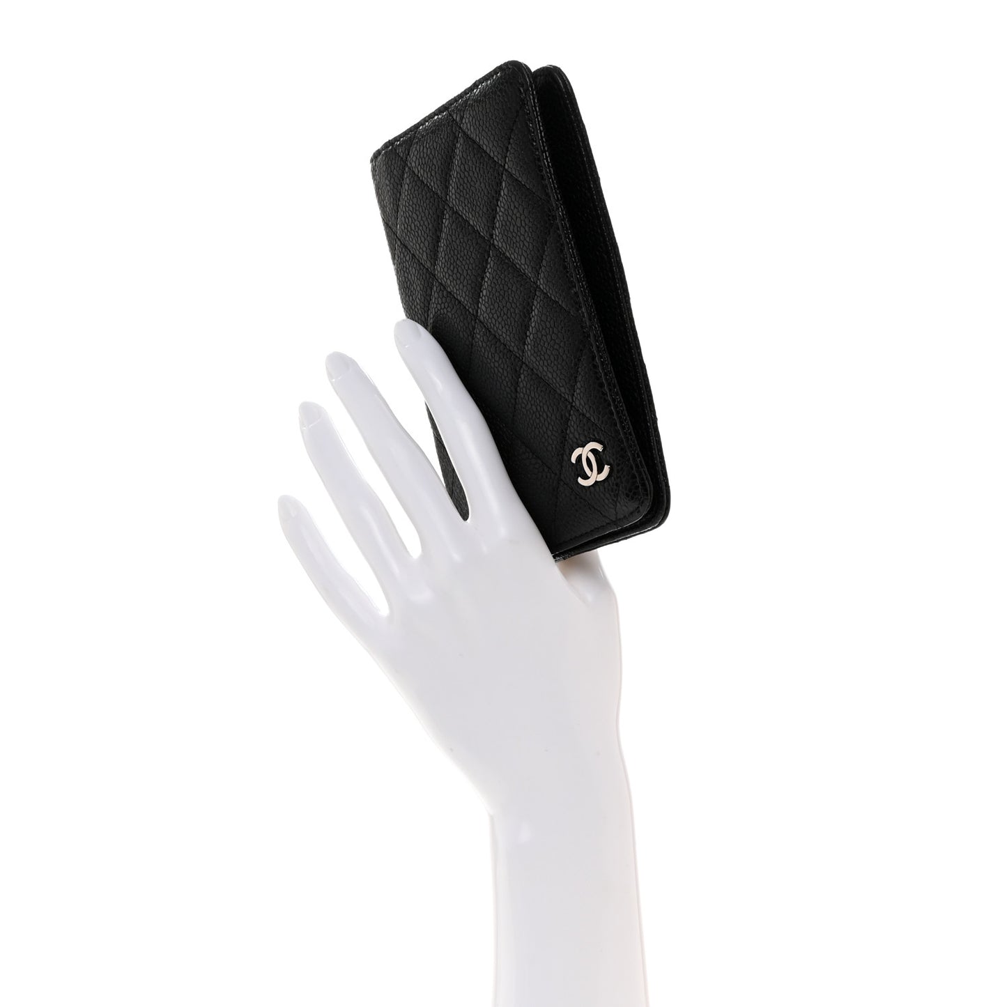 Caviar Quilted Agenda Cover Black