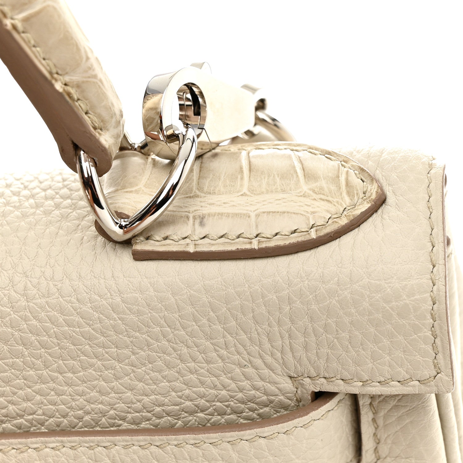 Hermes Togo Matte Alligator Kelly Retourne Touch 28 Beton 12 of 15