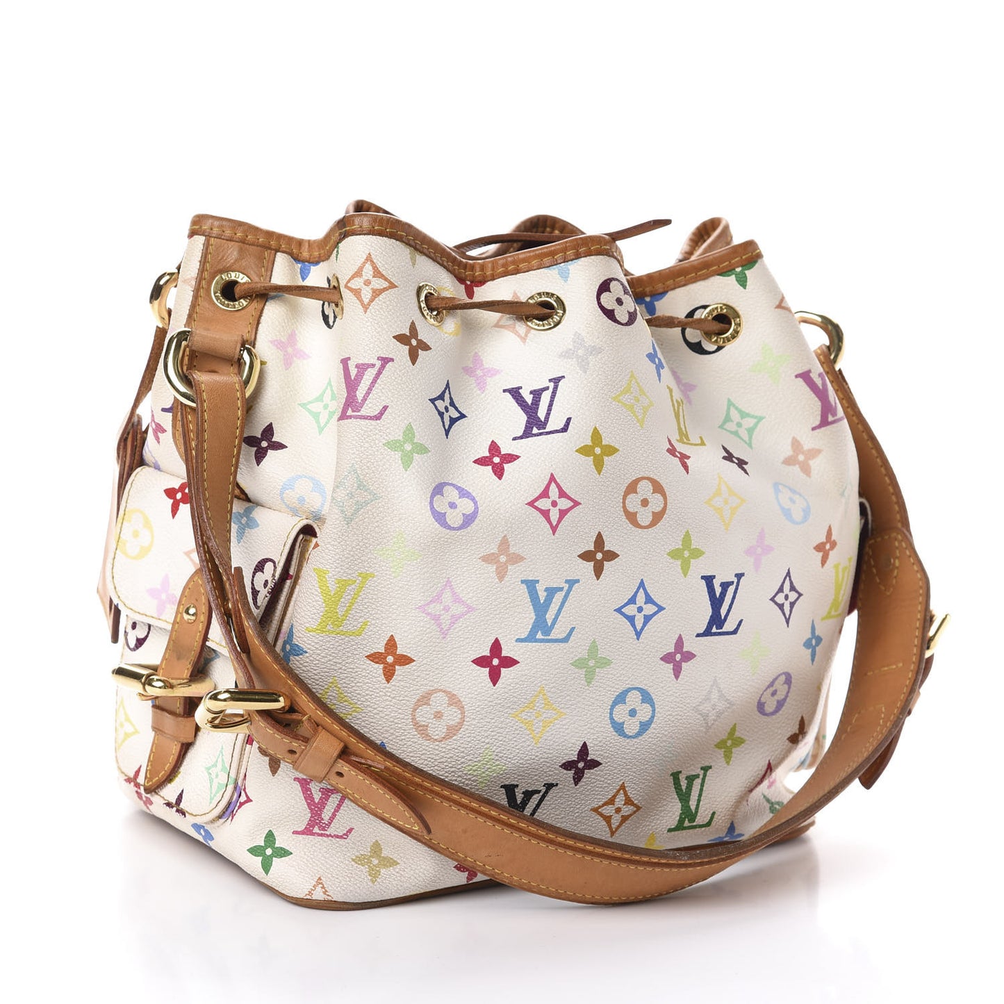 Monogram Multicolor Petit Noe White
