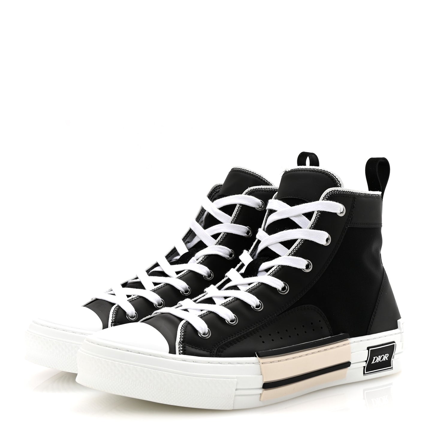 Oblique Kumo Mens B23 High Top Sneakers 43 Black Beige