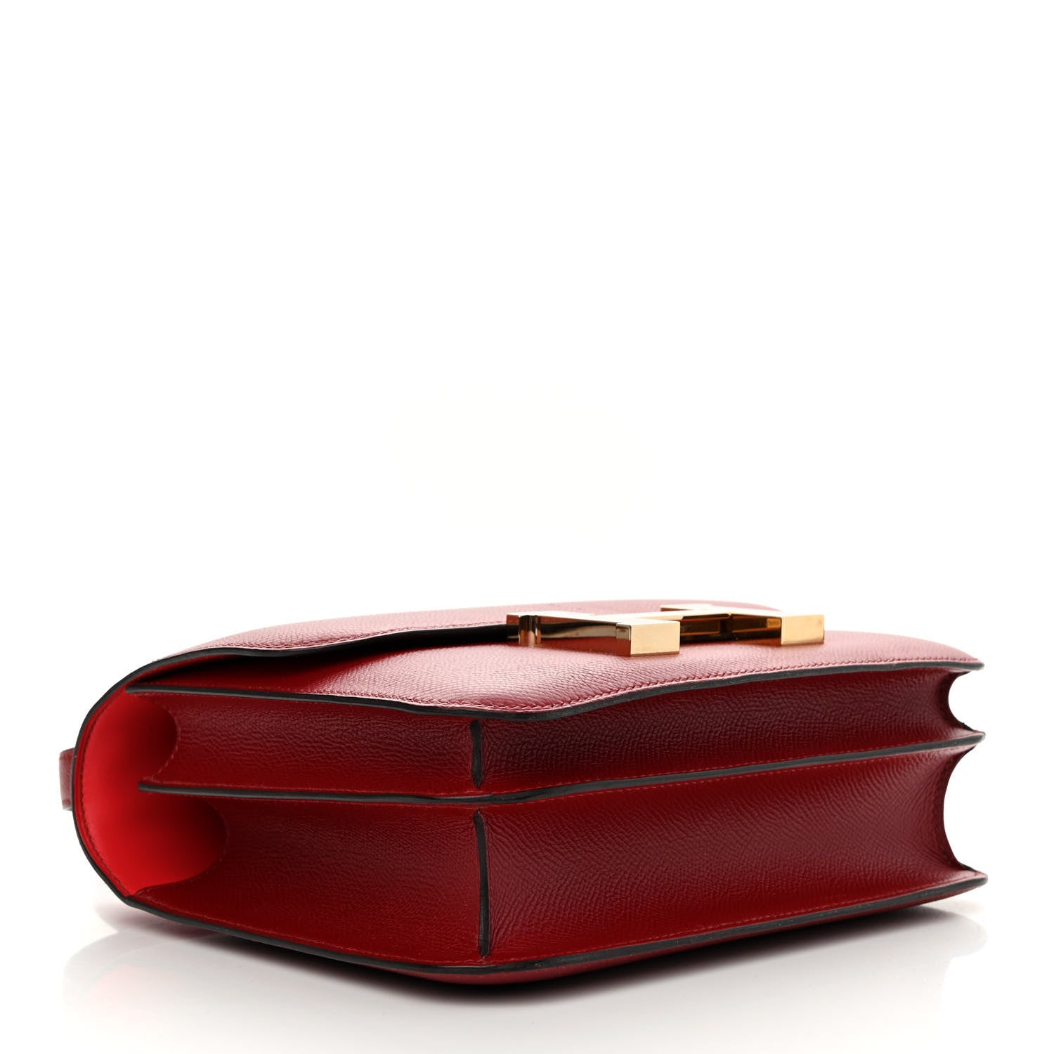 Hermes Epsom Enamel Constance 24 Rouge Grenat 4 of 11