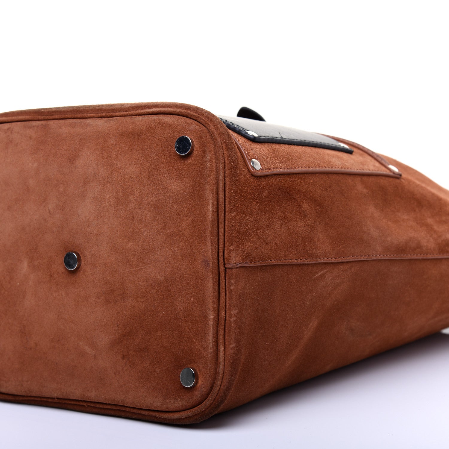 Alexander Wang Suede Calfskin Mason Tote Brown Black 7 of 12