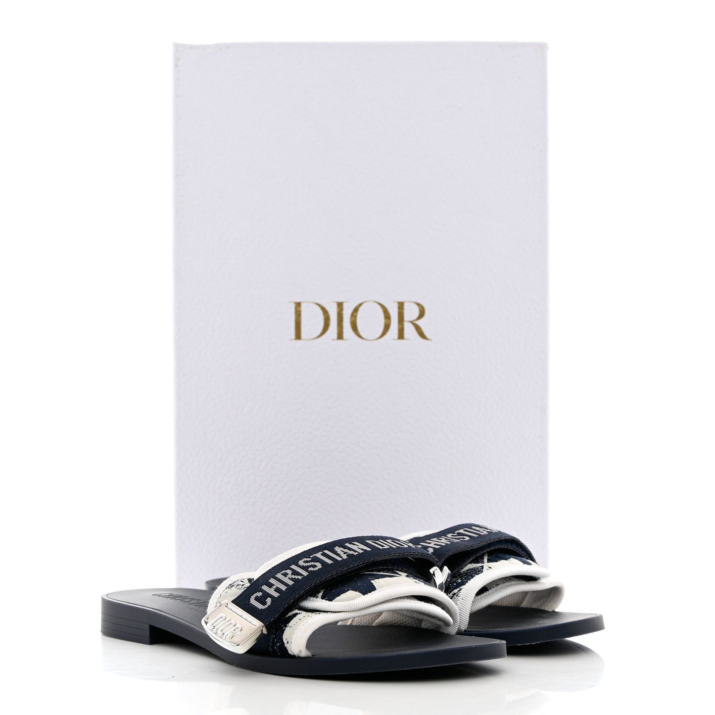 Canvas Dior(e)volution Mule Slide Sandals 36 Deep Blue