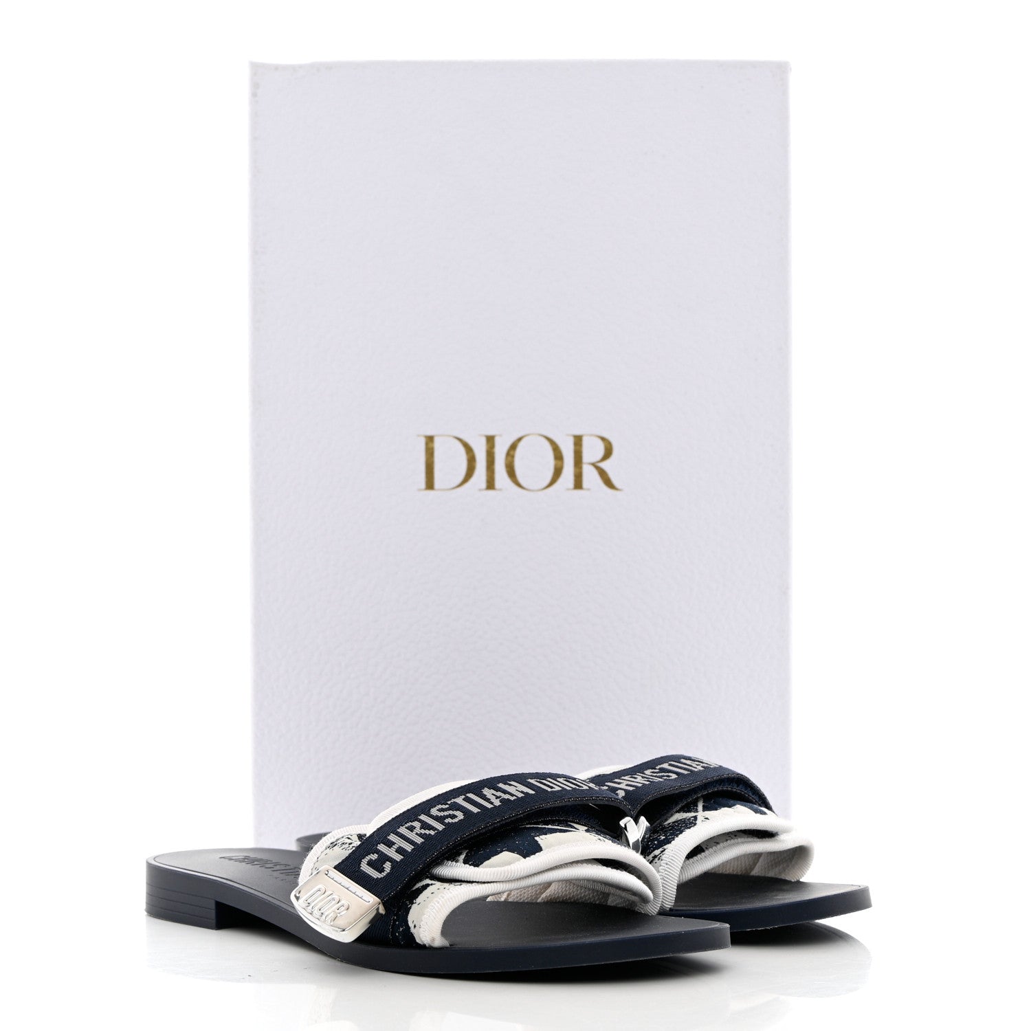 Christian Dior Canvas Dior(e)volution Mule Slide Sandals 36 Deep Blue 12 of 12