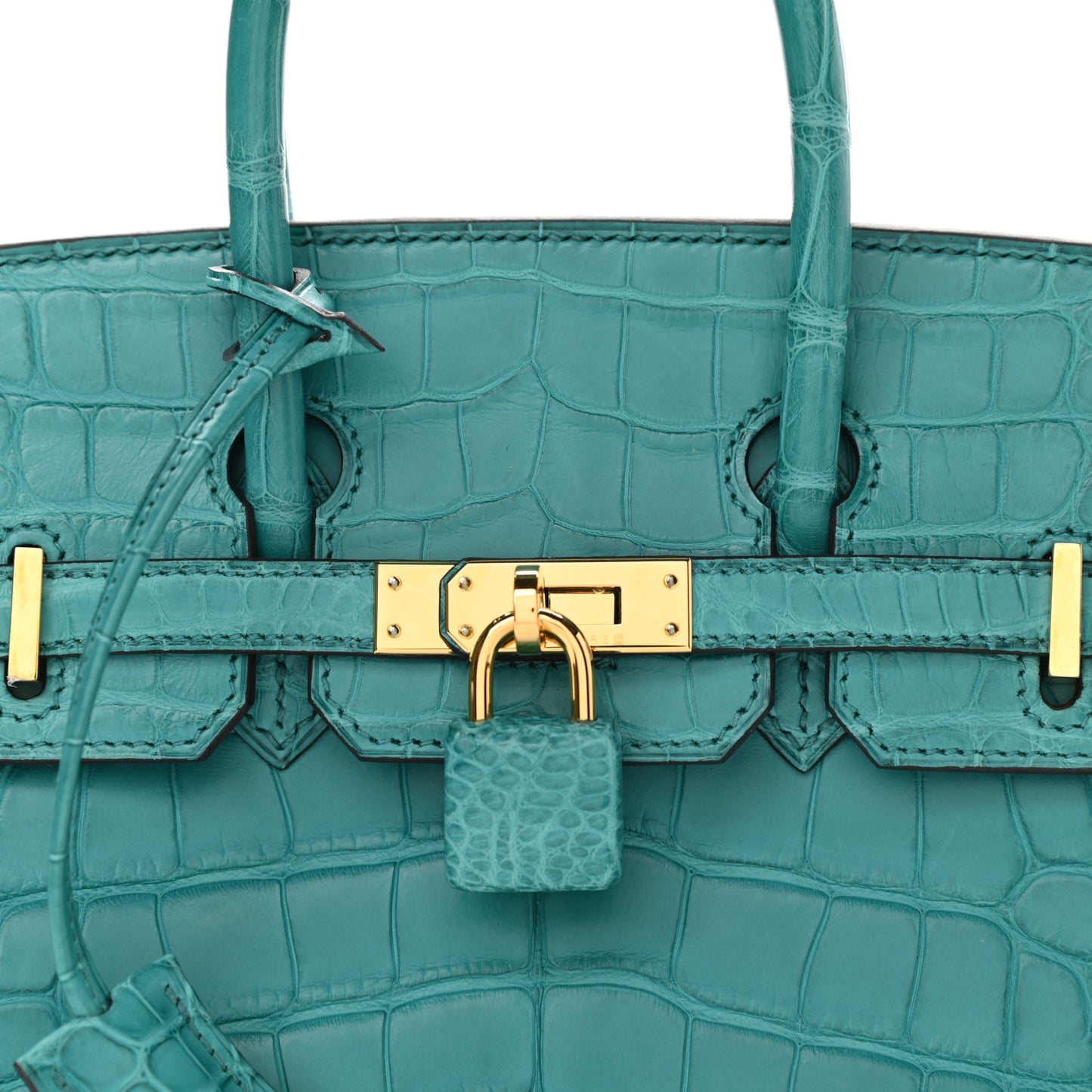 Matte Alligator Birkin 25 Bleu Paon